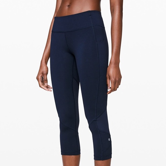 lululemon athletica Pants - Worn once🧚🏻‍♀️LULU pace rival crop navy leggings